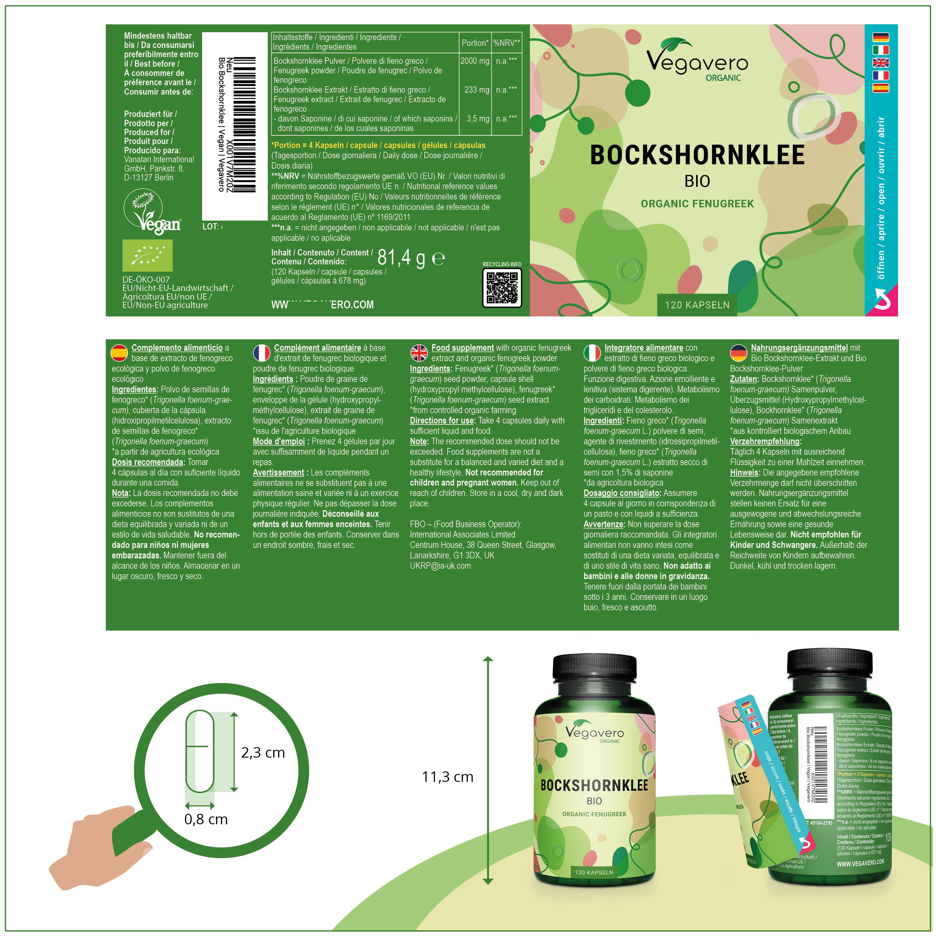 Bockshornklee Kapseln Bio