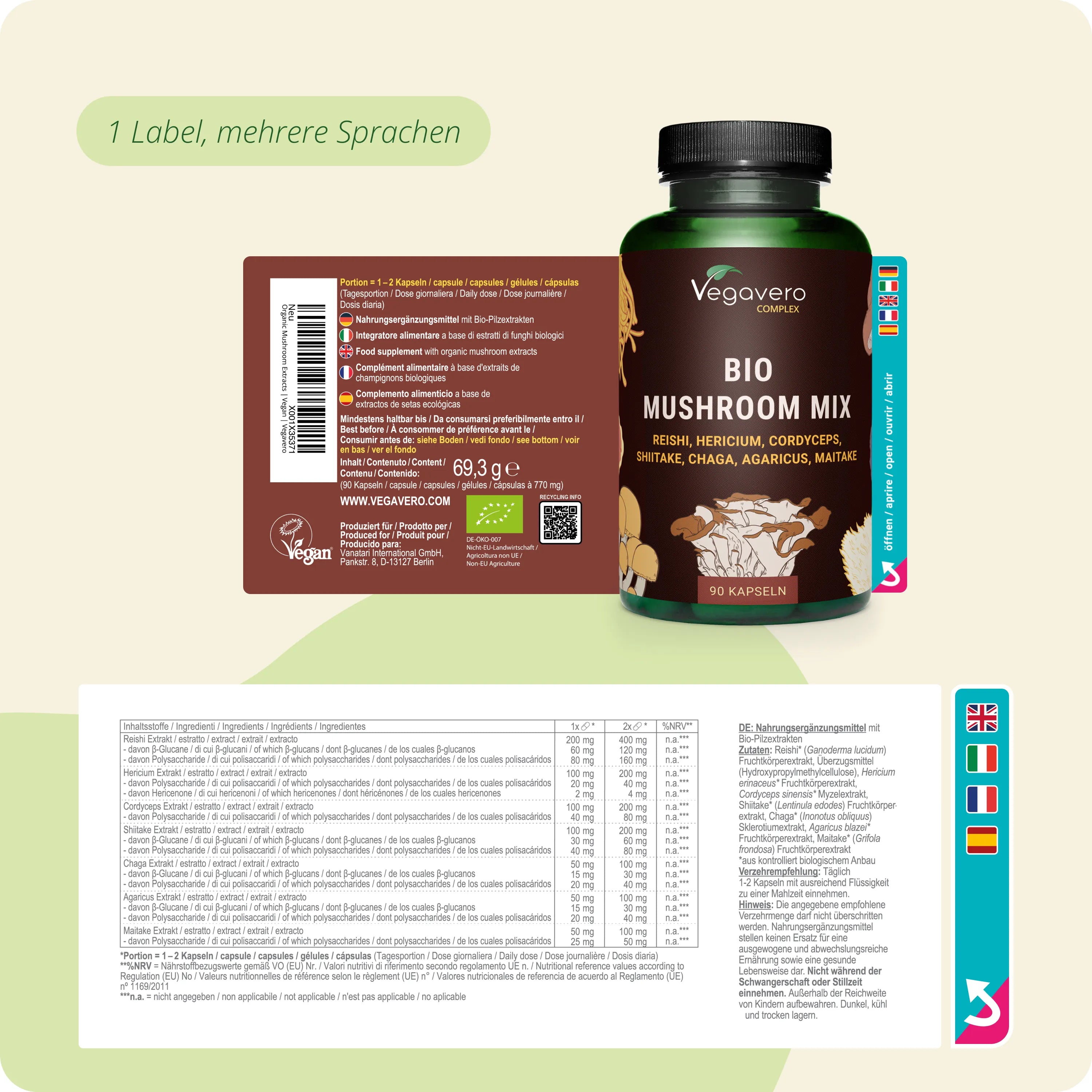 Mushroom Complex Kapseln Bio