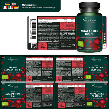 Astaxanthin Öl Kapseln Bio