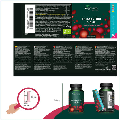 Astaxanthin Öl Kapseln Bio