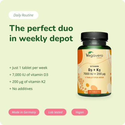 Vitamin D3 + K2 Depot Tabletten