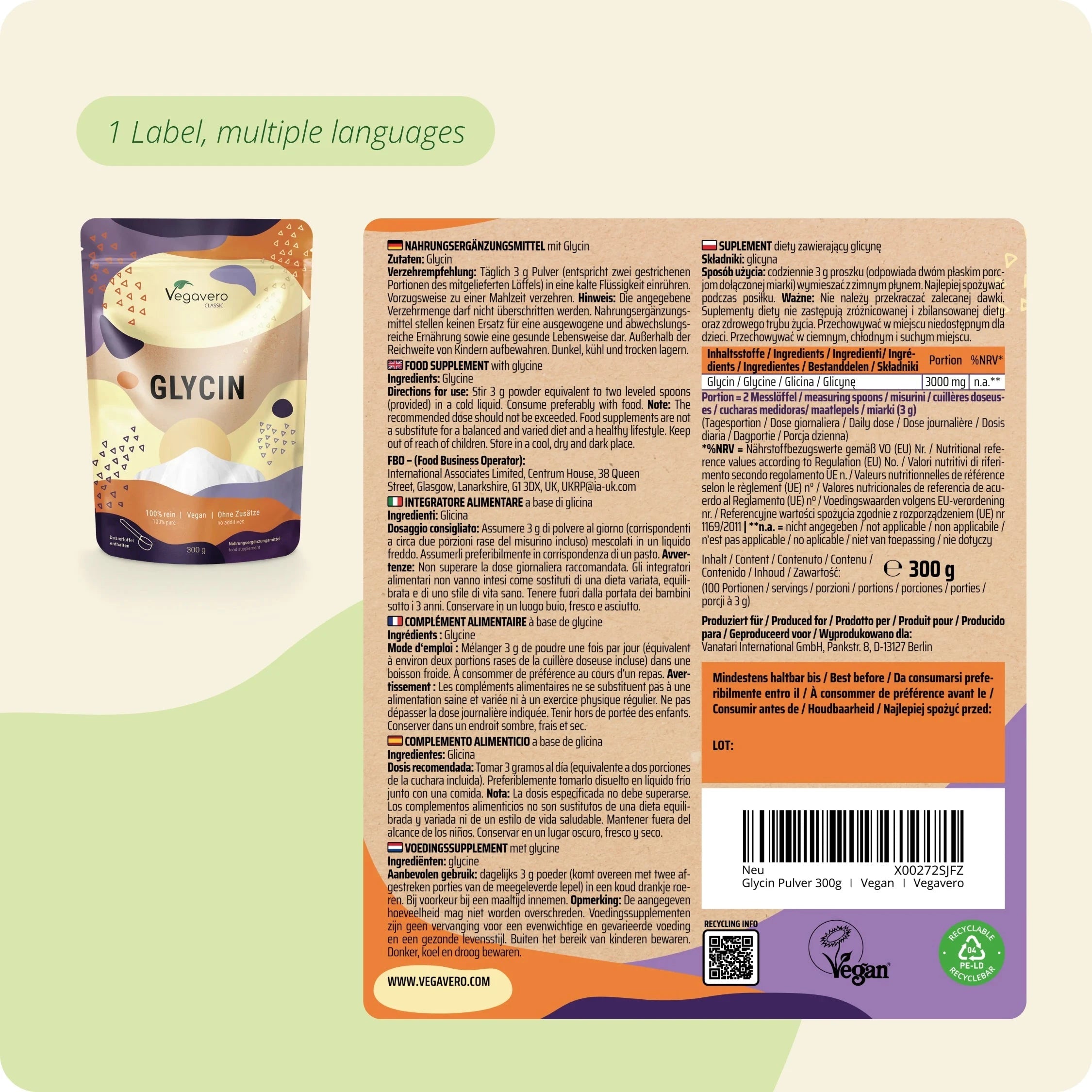 Glycin Pulver