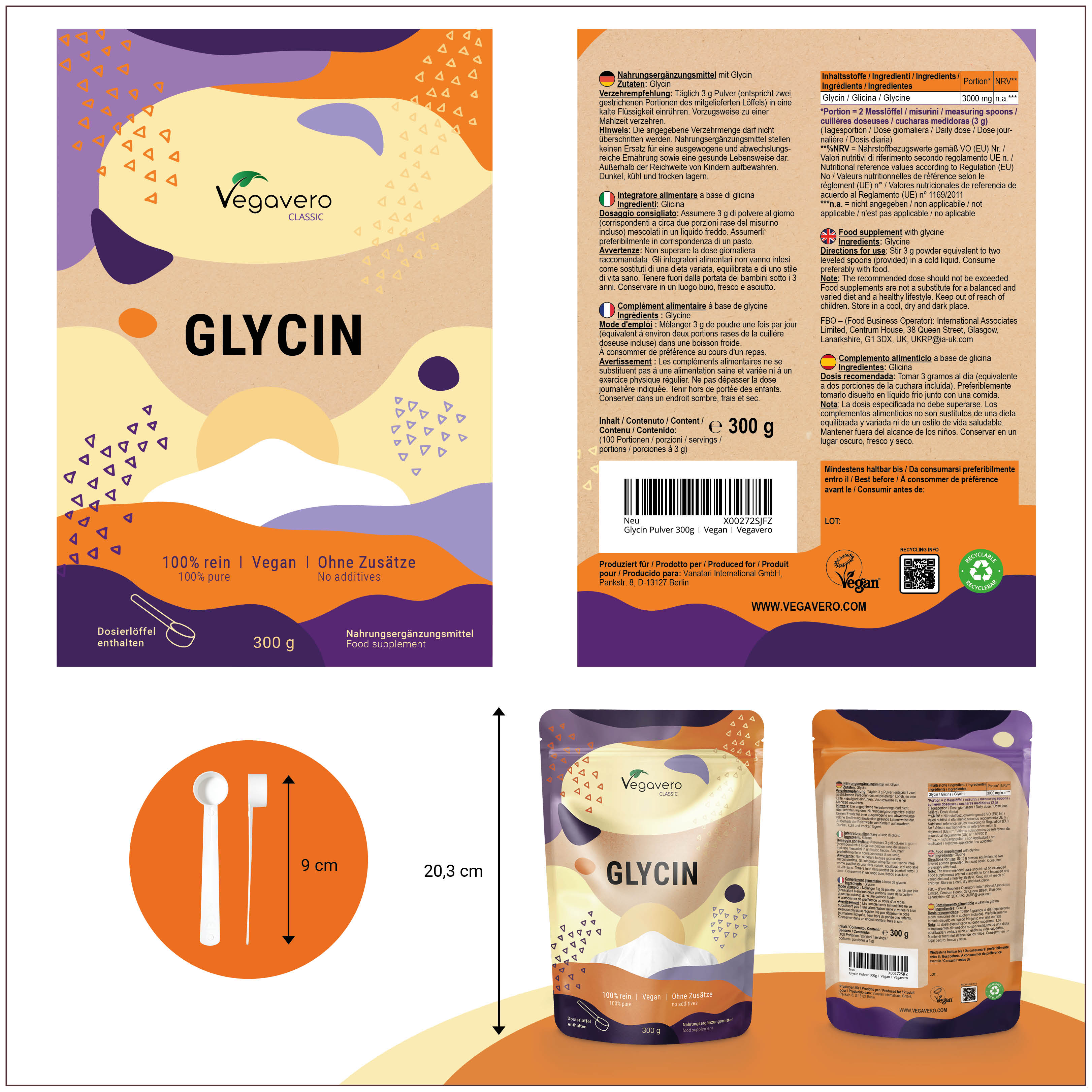 Glycin Pulver