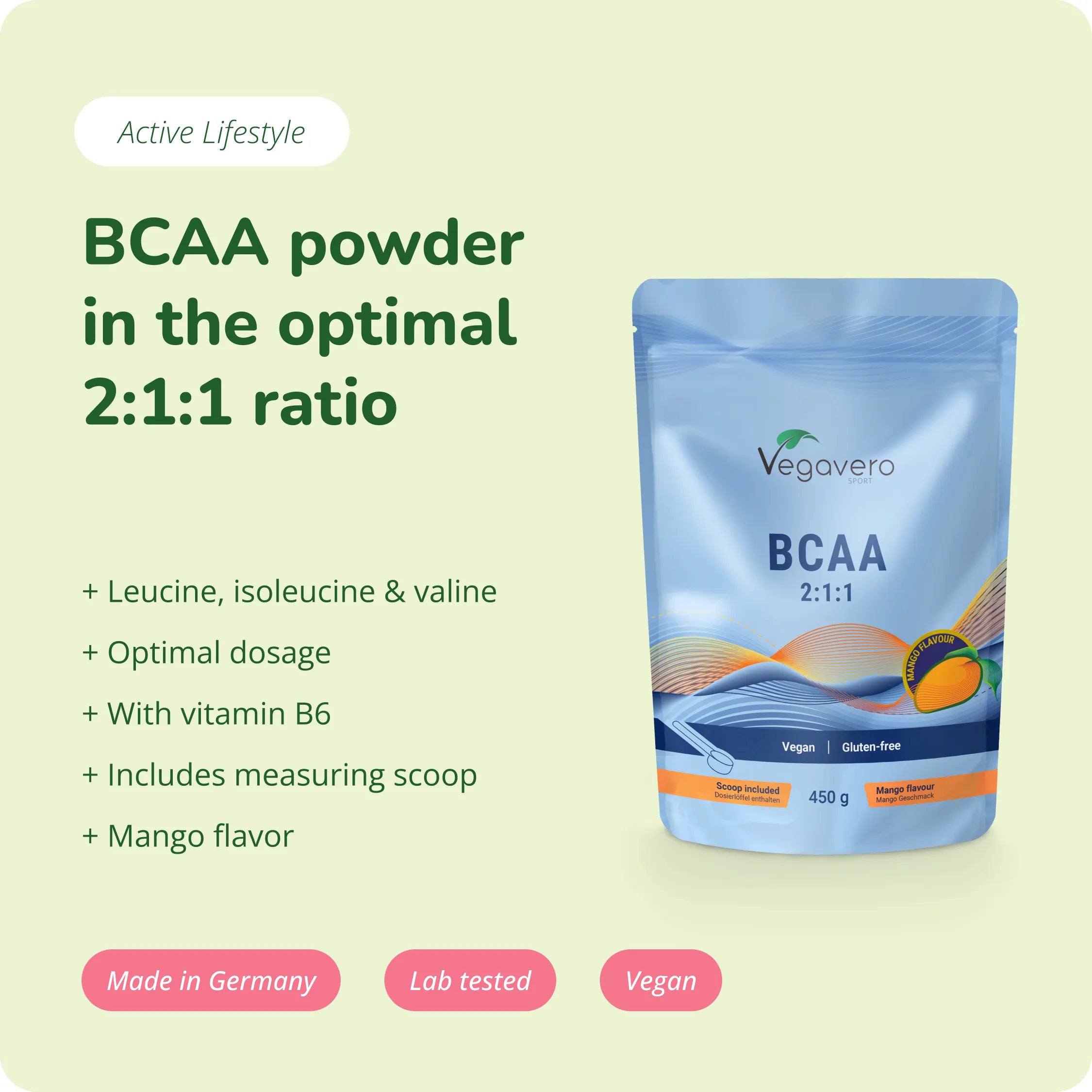 BCAA Pulver Mango