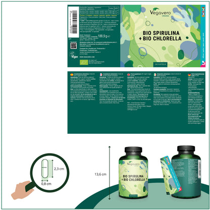 Chlorella & Spirulina Capsules Organic